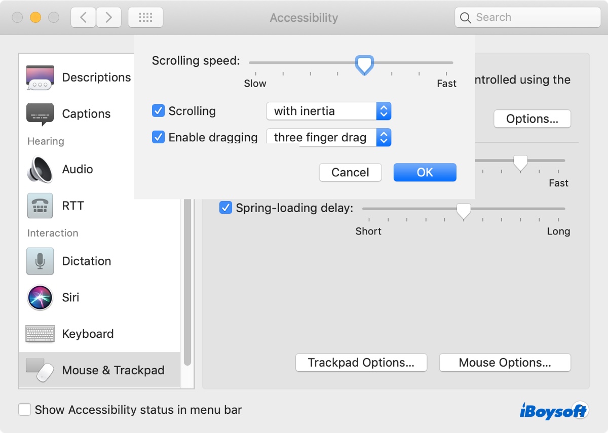 How to enable three finger drag on macOS Catalina or earlier